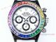 Japan Grade Replica Rolex Rainbow Daytona Quartz White Dial 43mm Watch (2)_th.jpg